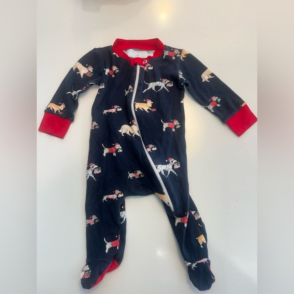 Sal & Pimenta Dog Christmas romper! Boys Size 3 Months! Too Cute!